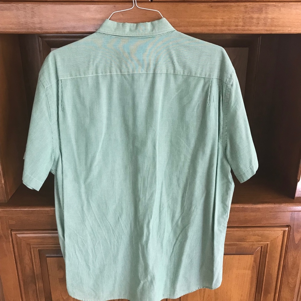 ABERCROMBIE & FITCH MENS SHORT SLEEVE COTTON BUTTON DOWN SHIRT XL - Picture 4 of 5